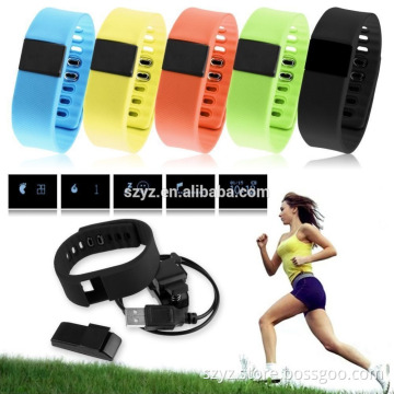 2016 fashional anti-lost 0.49inch OLED display 4.0 bluetooth IP67X waterproof silicone smart bracelet watch band